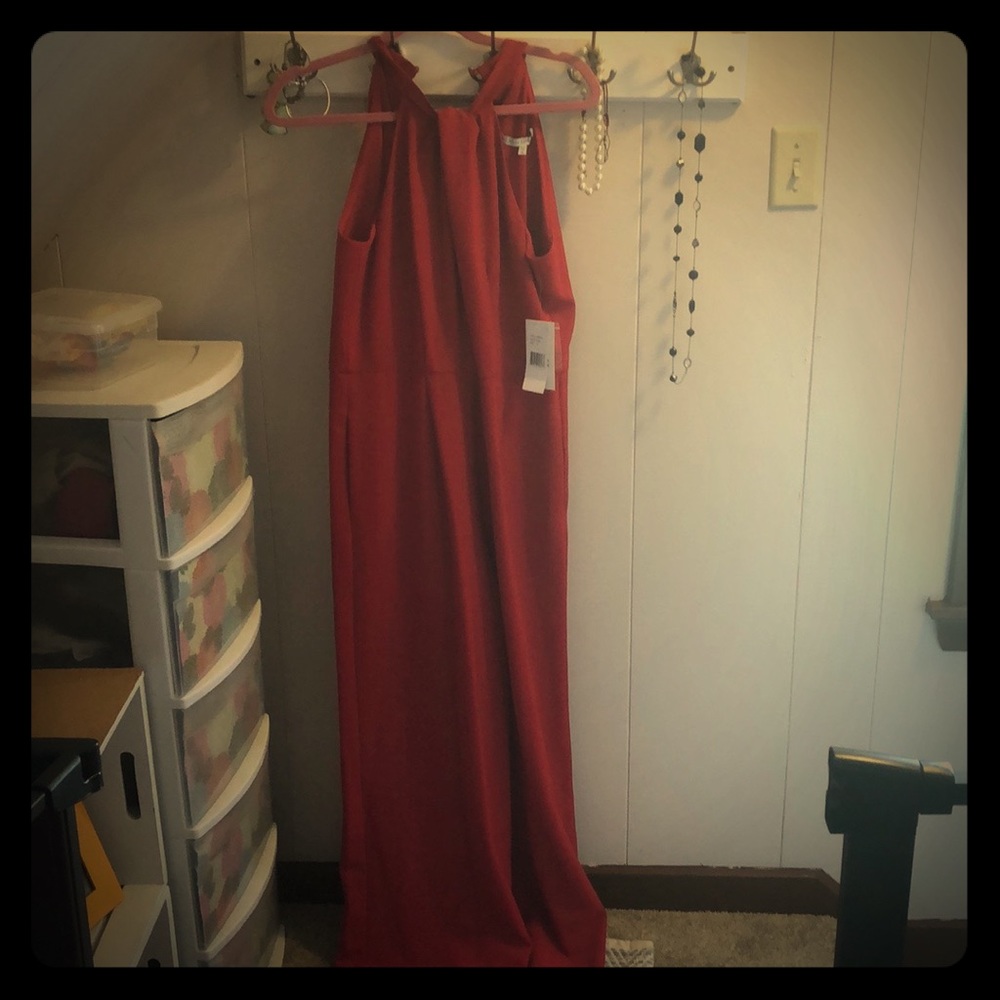 Red jumpsuit